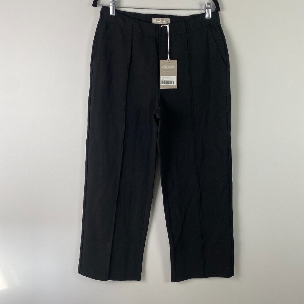 Everlane The Wide Leg Dream Pant Black Size Large Pull On Drawstring